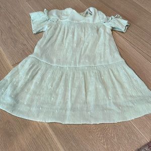 Zara soft green dress.